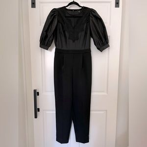 🌚Express Black Romper with Lace Trim 🌚